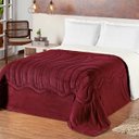 Ver imagem 1 de Cobertor Edredom King Manta Sherpa Quentinha Macia Vinho
