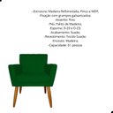 Ver imagem 2 de Kit 02 Poltrona Cecília em Suede Escritório Recepção