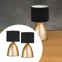 Ver imagem 1 de Kit 2 Abajur Luminaria de Mesa Clássico Bojudo Decoração Iluminação Casa Sala Quarto Escritório