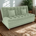 Ver imagem 1 de Sofa Cama 2 Lugares 185 Cm Duda Tecido Boucle F494 Oliva Milani Store