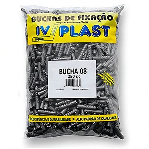Bucha Pp S08 X 40mm - 250 Unidades