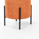 Ver imagem 2 de Puff Siena Decorativo Tecido Boucle Banqueta Redondo Pés de Metal