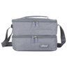 Bolsa Térmica 2 Andares Feminina Masculina Porta Marmita 403 PGB Cinza - 2