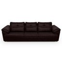 Ver imagem 5 de Sofá Retrátil 4 Lugares para Sala 332cm Dijon Couro Bordô S07 - Mpozenato