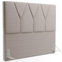 Ver imagem 1 de Cabeceira Cama Box Solteiro 100cm Aura Linho W01 Bege - Mpozenato