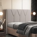 Ver imagem 2 de Cabeceira Cama Box Solteiro 100cm Aura Linho W01 Bege - Mpozenato