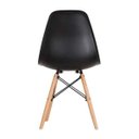 Ver imagem 4 de Kit 4 Cadeira Eames Eiffel Base Wood - Preto - Artiluminação