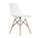 Ver imagem 2 de Kit 2 Cadeiras Eames Eiffel Base Wood - Branco - ArtIluminação