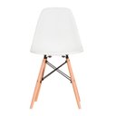 Ver imagem 5 de Kit 2 Cadeiras Eames Eiffel Base Wood - Branco - ArtIluminação