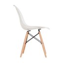 Ver imagem 3 de Kit 4 Cadeira Eames Eiffel Base Wood - Branco - ArtIluminação