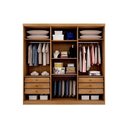 Ver imagem 2 de Guarda Roupa Casal 6 Portas e 6 Gavetas New Vértice/messina Cumaru - Novo Horizonte