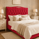 Ver imagem 1 de Cabeceira Greta 160cm Estofada Suede p/ Cama Box Casal Queen Quarto
