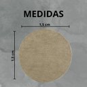 Ver imagem 4 de Tapete Macio Peludo 1,50m Redondo Óasis Bege Trigo