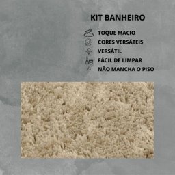 Tapete Macio Peludo 1,50m Redondo Óasis Bege Trigo - 3