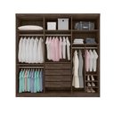 Ver imagem 3 de Guarda-Roupa Casal Grande 6 Portas 100% MDF Chocolate Gold Framar