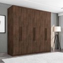 Ver imagem 1 de Guarda-Roupa Casal Grande 6 Portas 100% MDF Chocolate Gold Framar