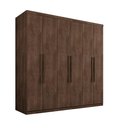 Ver imagem 2 de Guarda-Roupa Casal Grande 6 Portas 100% MDF Chocolate Gold Framar