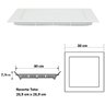 Kit 5 Painel LED Embutir Quadrado 24W 30x30 6500K Blumenau Iluminação - 3