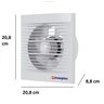 Exaustor Residencial Banheiros Manplex 150mm - 18w 220V - 3