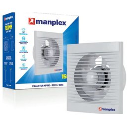 Exaustor Residencial Banheiros Manplex 150mm - 18w 220V - 1