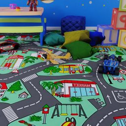 Piso Vinilico em Manta Semi-brilhoso Ambiente Infantil 2,5mm Auto Pista 10m² - 2