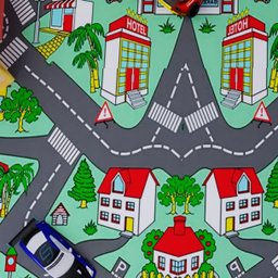 Piso Vinilico em Manta Semi-brilhoso Ambiente Infantil 2,5mm Auto Pista 10m² - 7