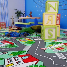 Piso Vinilico em Manta Semi-brilhoso Ambiente Infantil 2,5mm Auto Pista 10m² - 3