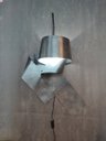 Ver imagem 2 de Decoração Escultura de Parede Luminária Abstrata em Aço Cor Grafite Exclusiva no Brasil  Para Sala Q