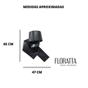 Ver imagem 3 de Decoração Escultura de Parede Luminária Abstrata em Aço Cor Grafite Exclusiva no Brasil  Para Sala Q