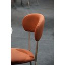 Ver imagem 3 de Conjunto 4 Cadeiras Jantar Moderna Design Lançamento:terracota/champagne Linho