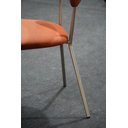 Ver imagem 4 de Conjunto 4 Cadeiras Jantar Moderna Design Lançamento:terracota/champagne Linho