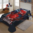 Ver imagem 1 de Cobertor Infantil Marvel Homem Aranha Poliéster Microfibra Jolitex 1,50mx2,00m
