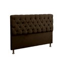 Ver imagem 2 de Conjunto Cabeceira e Recamier Baú Lana para Cama Box Casal 1.40 - Sv Decor:marrom