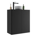 Ver imagem 1 de Gabinete de Banheiro Suspenso Multimóveis 63 cm com 2 Portas FG5007 Preto