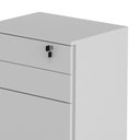 Ver imagem 3 de Gaveteiro 3 Gavetas Com Rodízios ME4148 Branco - Tecno Mobili