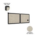 Ver imagem 5 de Cabeceira Casal e Queen com 2 Mesas Laterais Arlo A10 Nero/preto - Mpozenato