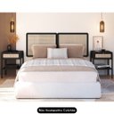 Ver imagem 2 de Cabeceira Casal e Queen com 2 Mesas Laterais Arlo A10 Nero/preto - Mpozenato