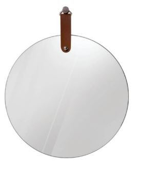 Espelho de Vidro Slim com Alça e Suporte 55cm - 2