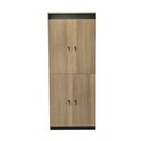 Ver imagem 7 de Armário Locker 4 Portas com Chave para Vestiário 60x160cm ME4204 Amêndoa/Preto Tecnomobili
