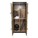 Ver mais imagens de Armário Locker 4 Portas com Chave para Vestiário 60x160cm ME4204 Amêndoa/Preto Tecnomobili