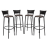 Kit 4 Cadeiras Alta 80cm para Balcão Ilha Bancada Área Gourmet Bar Piscina Banqueta Itagold - 1