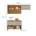 Ver imagem 2 de Cozinha 2 Peças 100% Mdf Princesa Nesher Freijó-off White