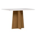 Ver imagem 1 de Mesa de Jantar Retangular 120cm 4 Lugares Zuma Ypê/Off N02 - Mpozenato