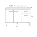 Ver imagem 5 de Gabinete de Cozinha Aurora 120cm Branco s/Tampo - Nathan