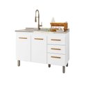Ver imagem 1 de Gabinete de Cozinha Aurora 120cm Branco s/Tampo - Nathan