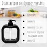 Saboneteira P/sabonete Liquido 500ml Loção, Creme Preto - 3
