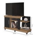 Ver imagem 2 de Rack para Tv até 42 Polegadas 1 Porta 2 Nichos Aurora Nature/grafite Perolizado