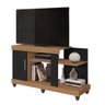 Rack para Tv até 42 Polegadas 1 Porta 2 Nichos Aurora Nature/grafite Perolizado - 1