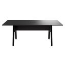 Ver imagem 2 de Mesa de Reunião Retangular Moderno sem Gavetas MDP 200cm Cinza com Preto F5 Office
