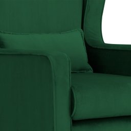 Poltrona Balanço Aurora Veludo Cores - DS Estofados Poltrona Aurora Verde - 2